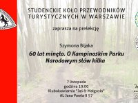 60 lat minęło. O Kampinoskim Parku Narodowym słów kilka